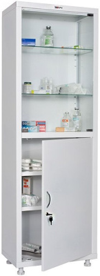 Шкаф медицинский металлический Hilfe МД 1 1760/SG